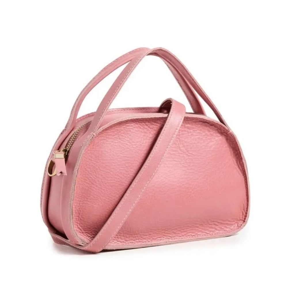 New! Madewell The Sydney Zip-Top Leather Crossbody Bag in Vintage Quartz